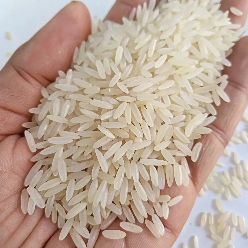 Bulk supply of wild rice in a warehouse for wholesale customers.